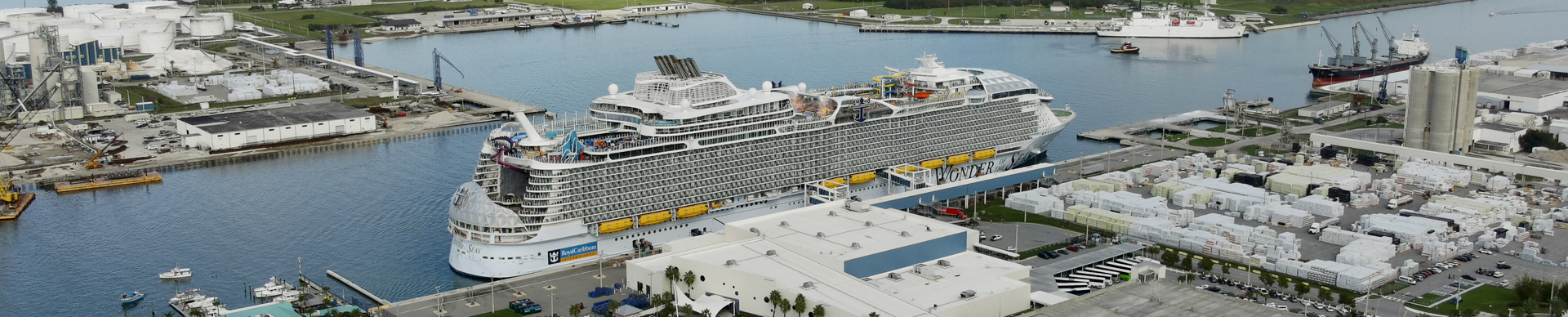 A cruise ship at Port Canaveral.