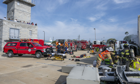 Canaveral Fire Rescue training at Port Canaveral