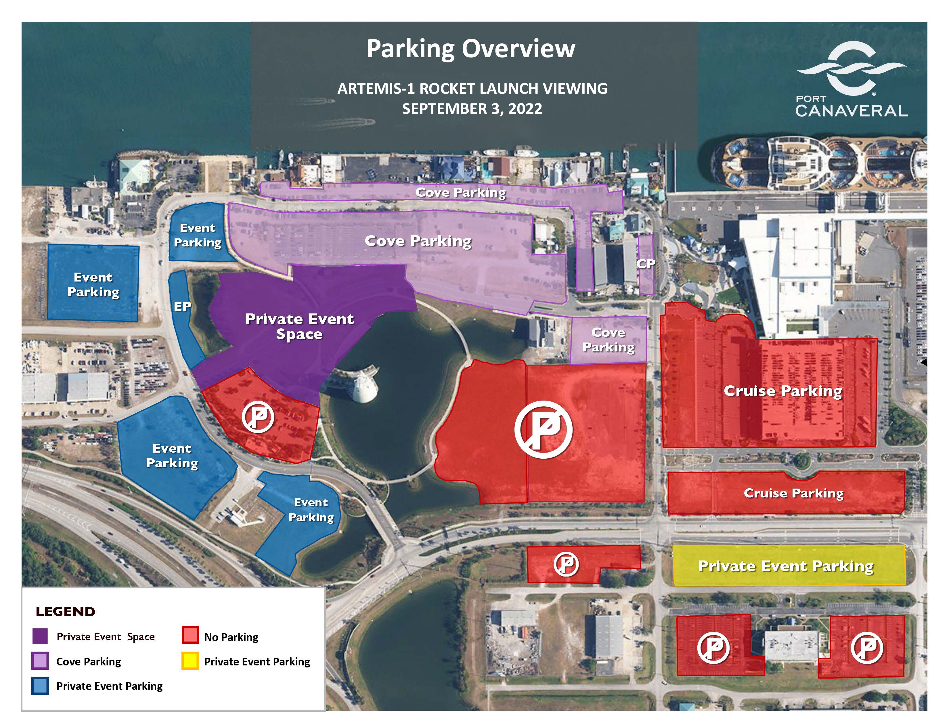 Artemis 1 Parking Map - CPA